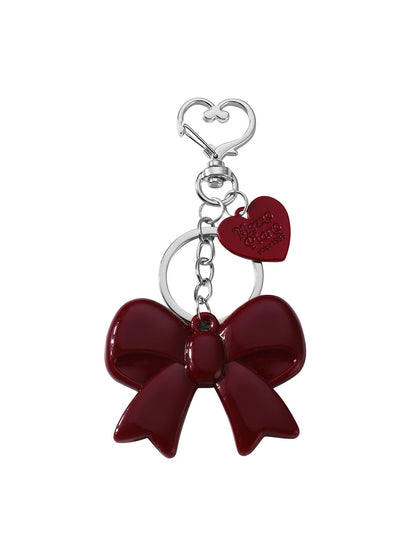 Keypus - Y2K Acrylic Bow and Mirror Charm Keychain