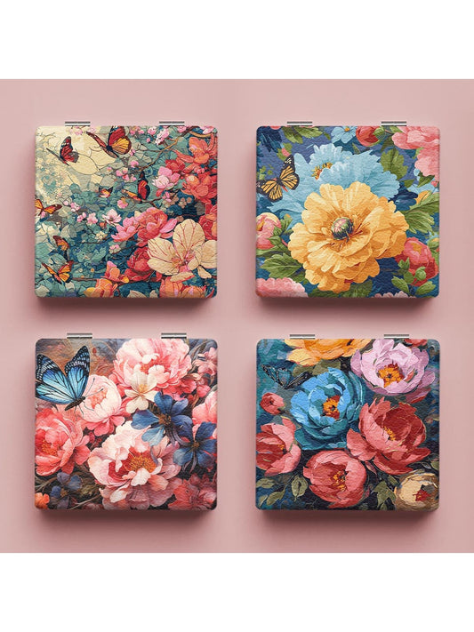 Mirroray - Floral Butterfly Foldable Compact Mirror