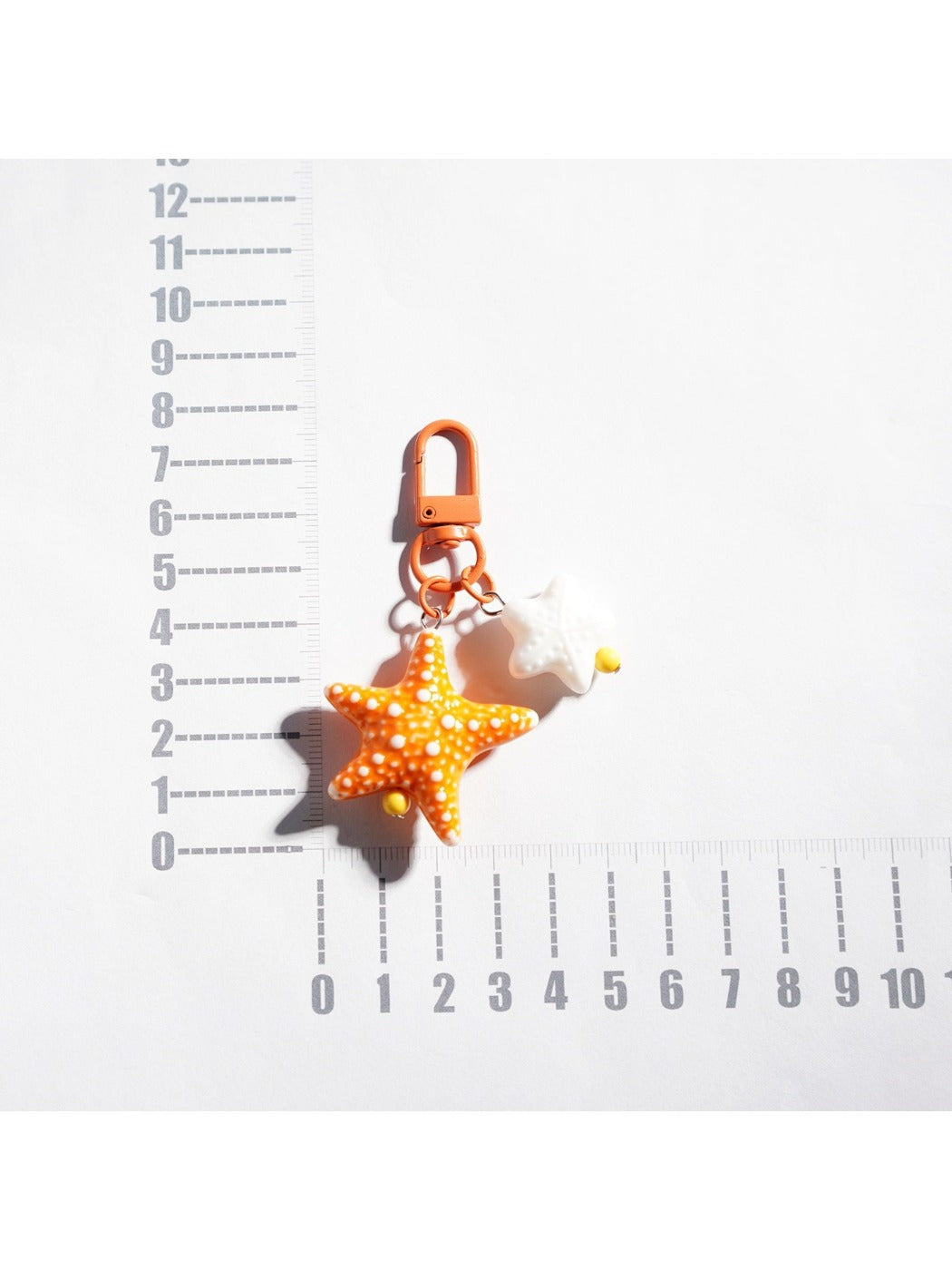 Keypus - Fun Solid Color Starfish Design Keychain