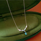 Nozari - Alloy Drop Pendant Clavicle Chain Necklace