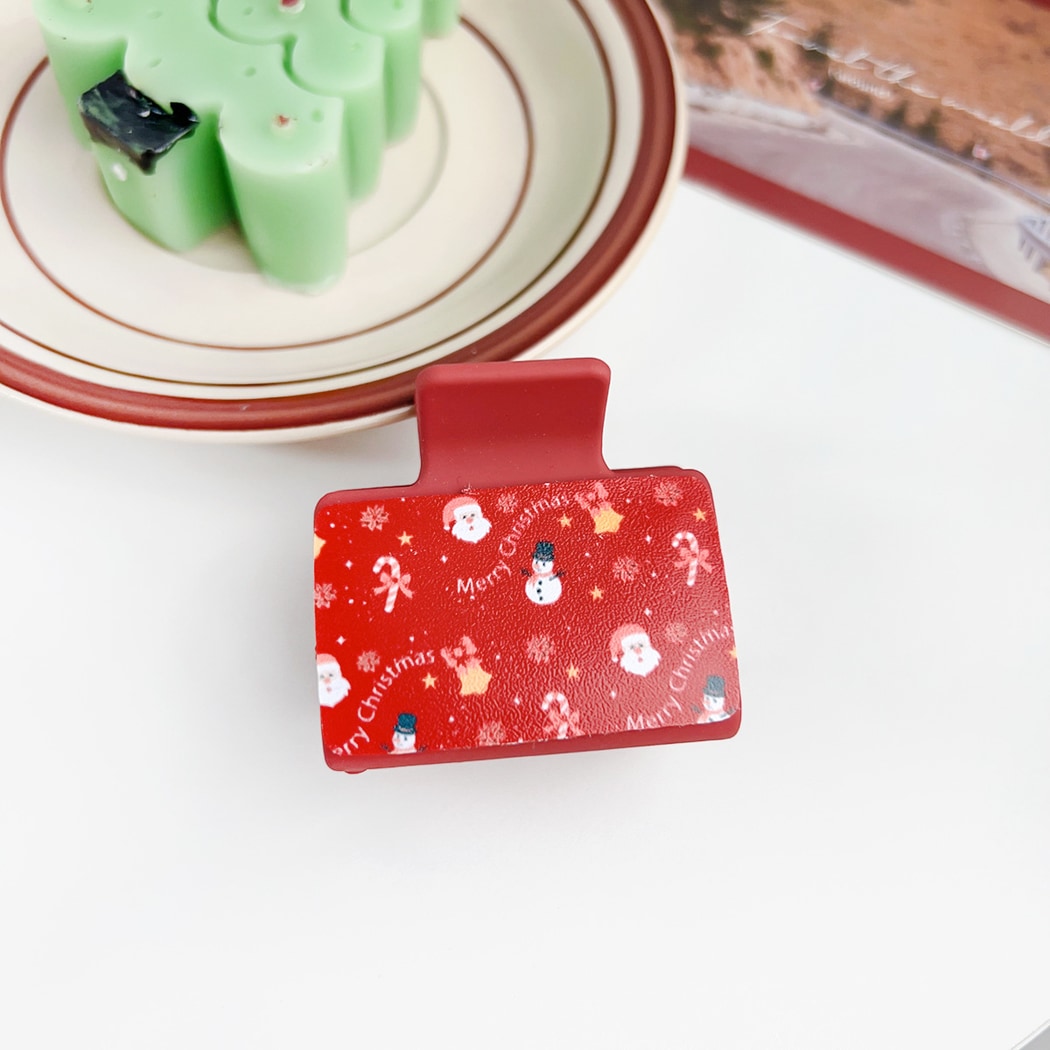 Beau - Cute Christmas Style Printed Claw Clip