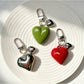 Keypus - Heart Shape Alloy Phone Bag Charm Keychain