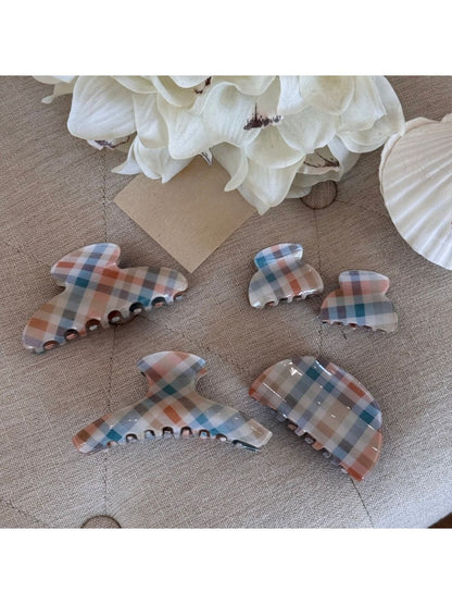 Beau - Delicate Plaid Hair Clip