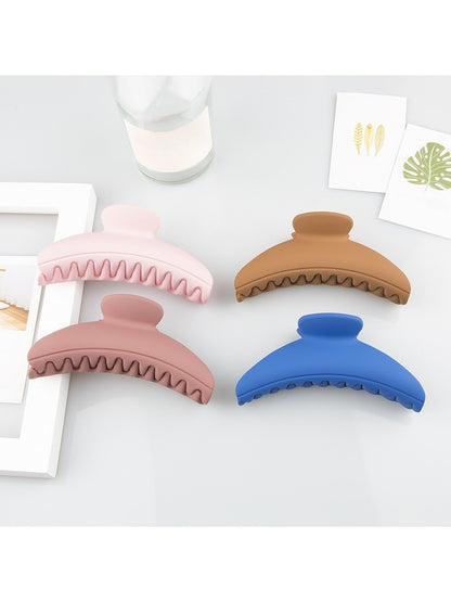 Beau - Minimalist Solid Color Half Circle Claw Clip