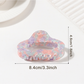 Beau - Curved Cloud Shape PVC Hair Claw Clip