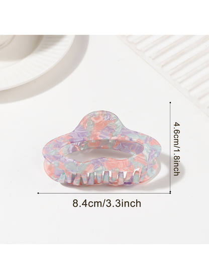 Beau - Curved Cloud Shape PVC Hair Claw Clip