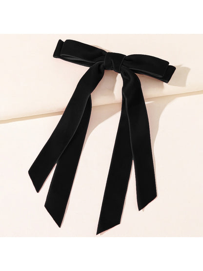 Beau - Burgundy Bow Hair Clip