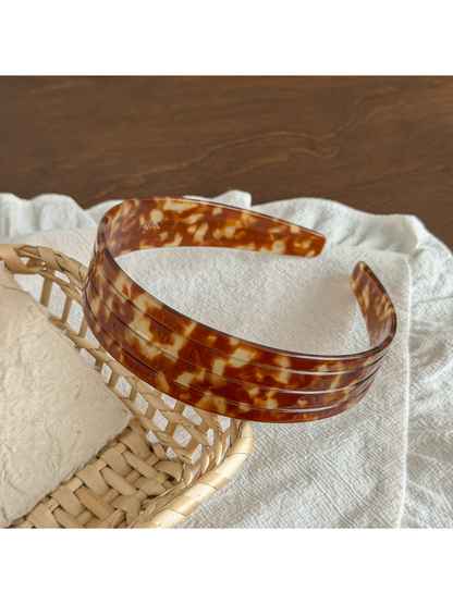Gifty - Acetate Wide Geometric French Style Headband