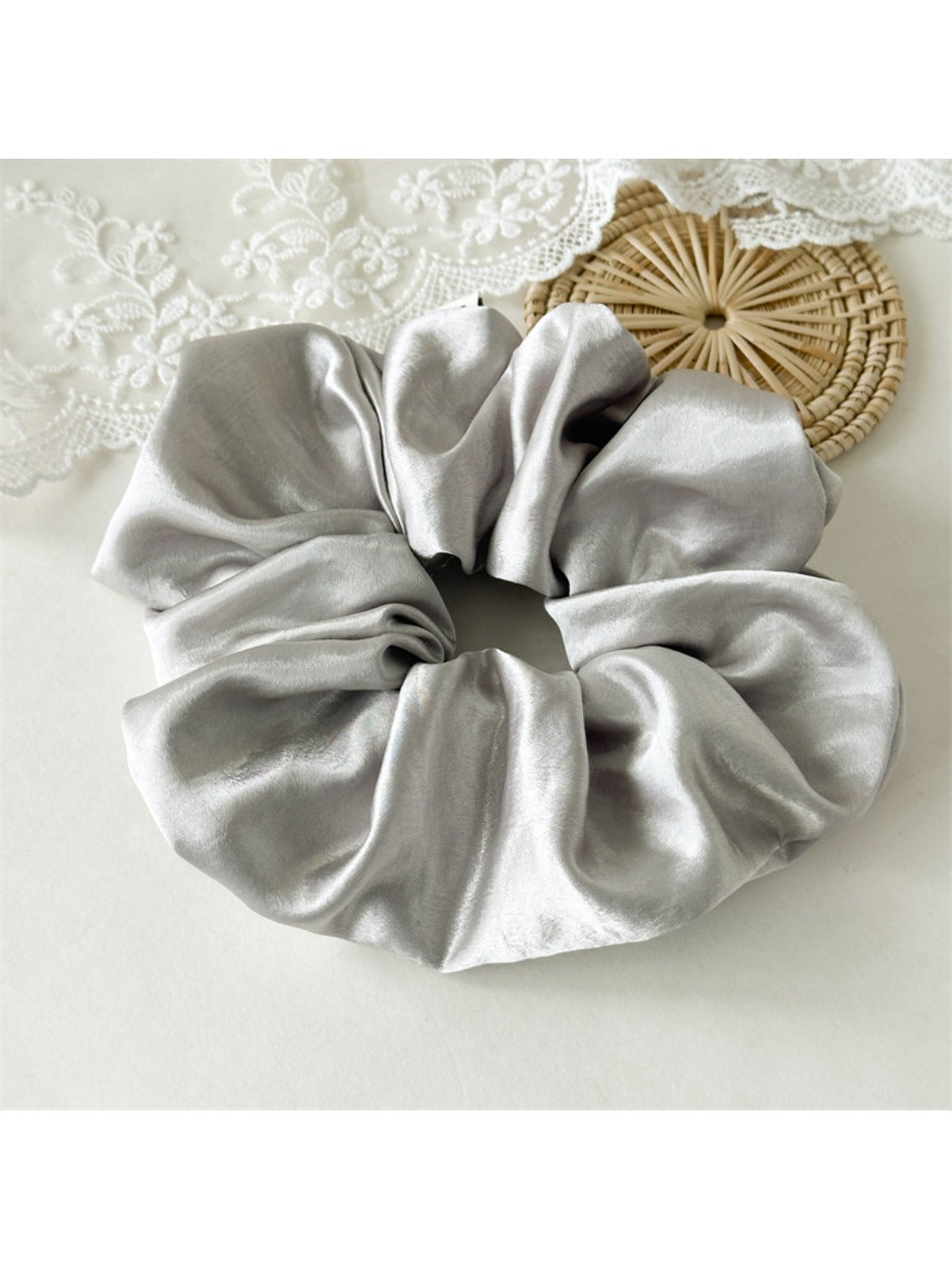Gifty - Elegant Colorful Satin Hair Scrunchie