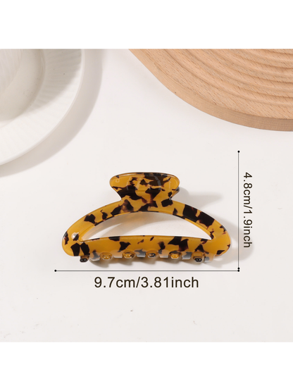 Beau - Color Spliced Openwork Hair Claw Clip