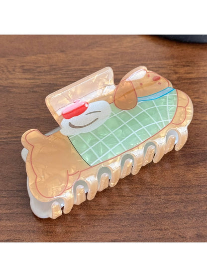 Beau - Cute Cartoon Puppy Hair Claw Large