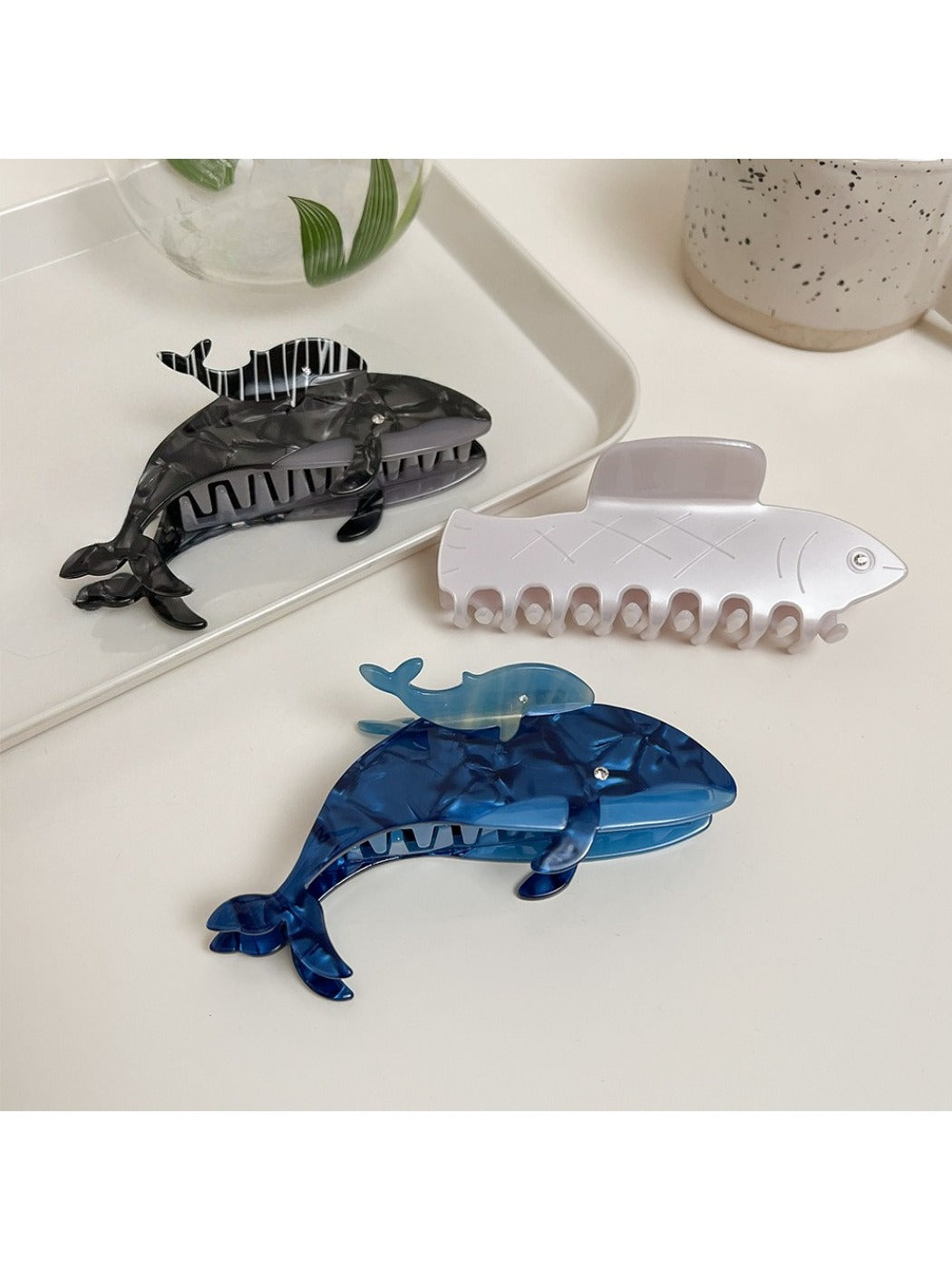 Beau - Shark & Whale Hair Clips