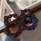 Gifty - Floral Polyester Ruffle Edge Scrunchie