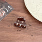 Beau - Brown Butterfly Print Hair Claw Clip