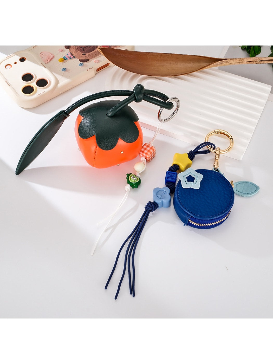 Keypus - Cute Fruit-Shaped Phone Bag Charm Keychain