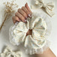 Gifty - Pastel Star Pattern Lace Edge Ponytail Scrunchie