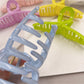 Beau - Essential Solid Color Crisscross Design Claw Clip