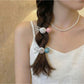 Gifty - Sweet Style Smiley Motif Bead Detail Hair Tie