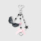Keypus - Y2K Dark Style Cross Wing Keychain