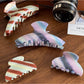 Beau - Fashionable Striped Hair Claw Clip