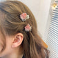 Beau - Mini Glitter Rose Design Claw Clip