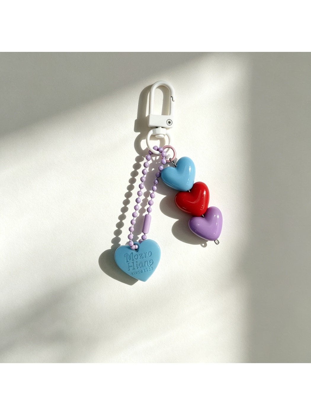 Keypus - Modern Minimalist Heart Bag Charm Keychain