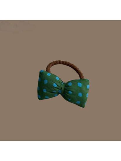 Gifty - Cute Bow Detail Polka Dot Hair Tie