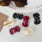 Beau - Retro Polka Dot Bow Duckbill Hair Clip