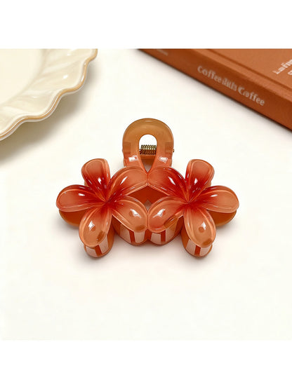 Beau - Sweet Floral Double Bloom Hair Claw Clip