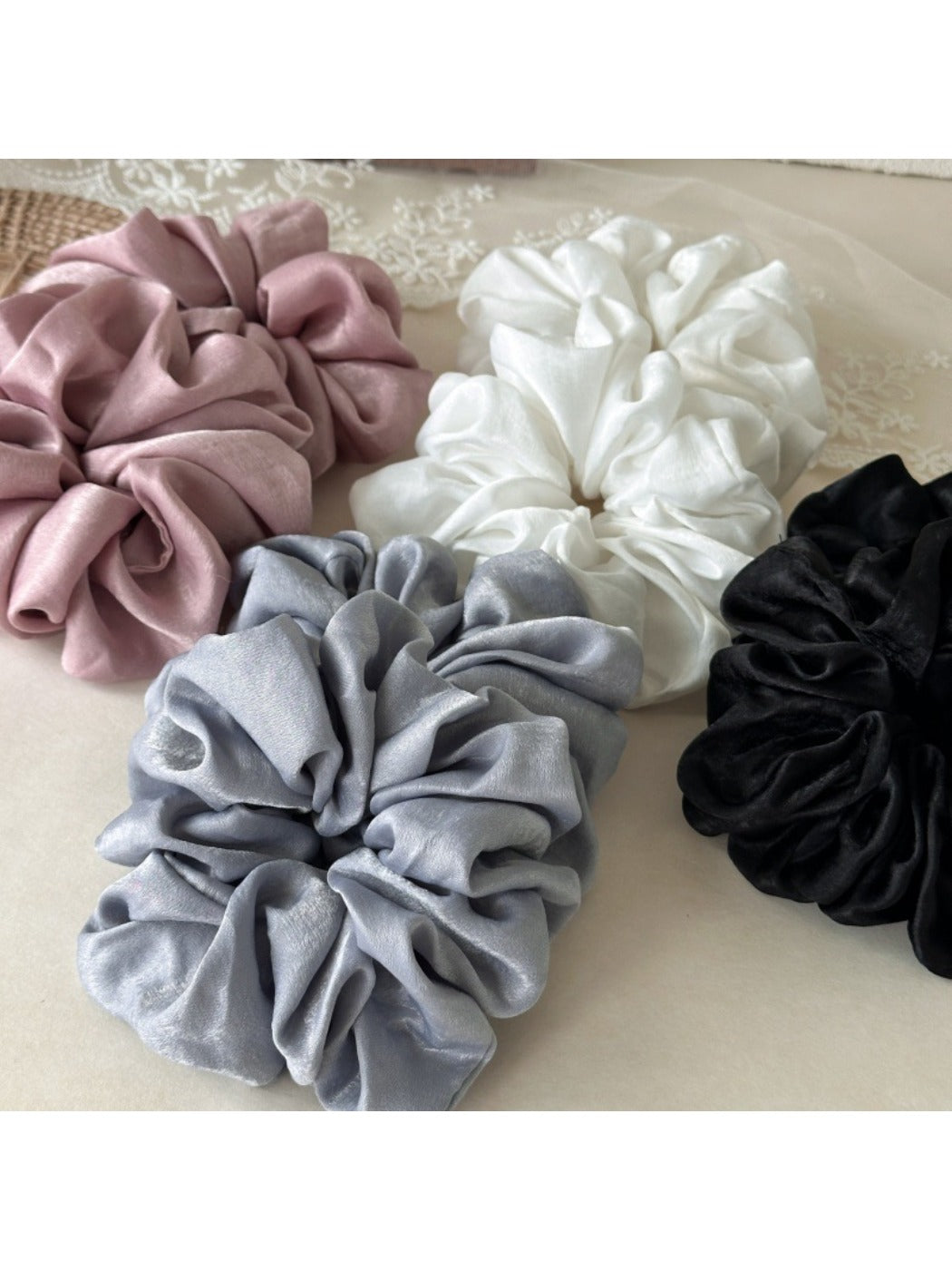 Gifty - Elegant Satin Scrunchie Thick