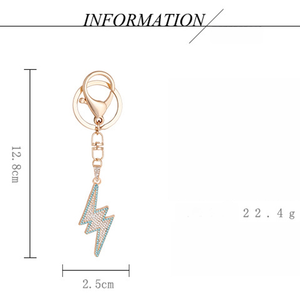 Keypus - Hip Hop Style Lightning Shaped Keychain