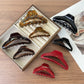 Beau - Retro Half Moon Openwork Claw Clip