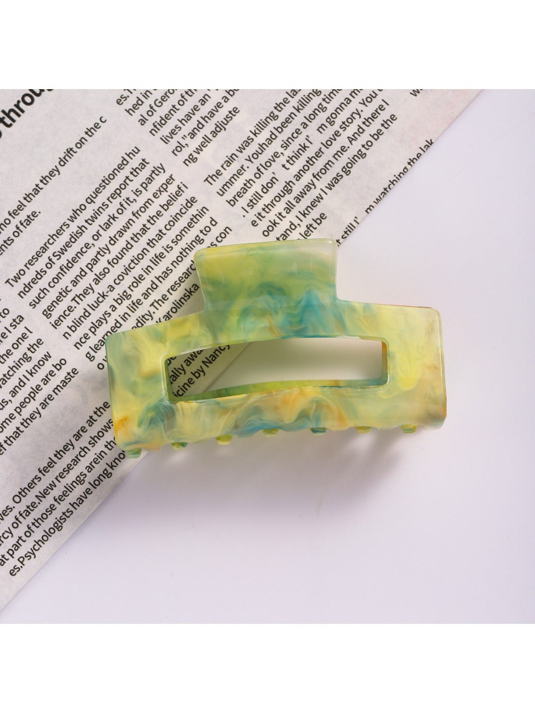 Beau - Colorful Gradient Square Hair Clip