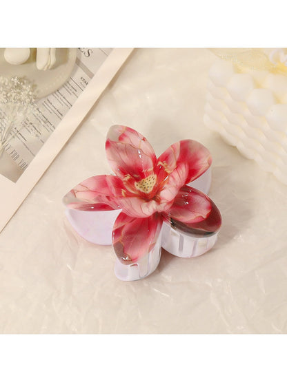 Beau - Vintage Vibrant Flower Shaped Claw Clip