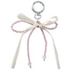 Keypus - Y2K Lace Bow Beaded Heart Keychain
