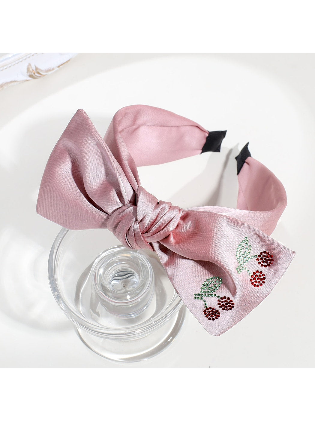 Gifty - Minimalist Cherry Detail Bow Knot Headband