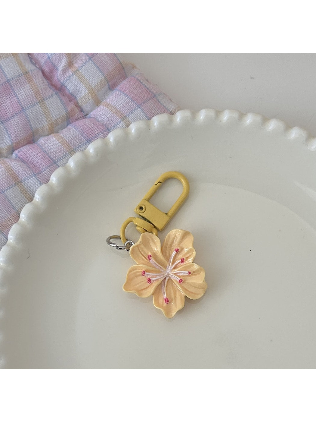 Keypus - Sweet Floral Pendant Key Ring Charm Keychain