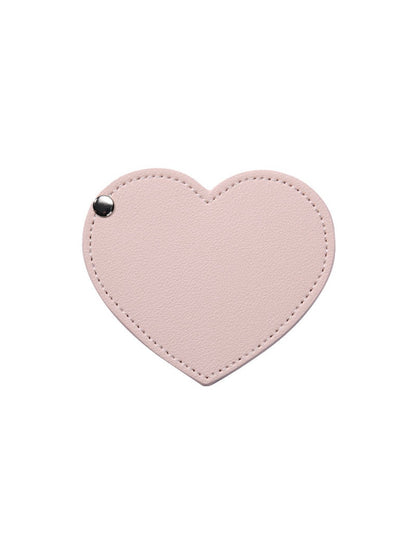 Mirroray - Elegant PU Leather Heart Folding Mirror