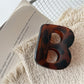 Beau - Minimalist B Shaped Hair Claw Clip