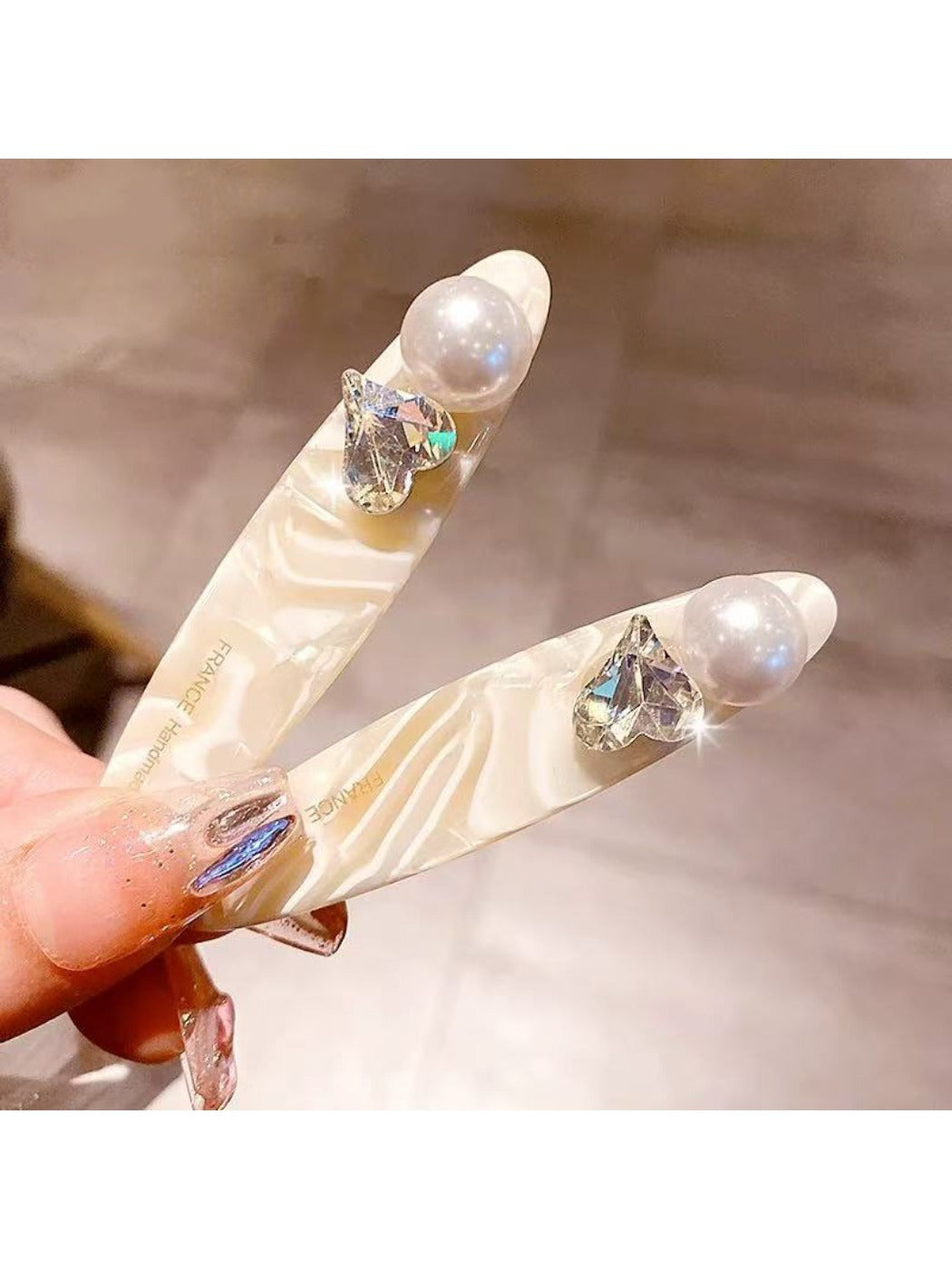 Beau - Acetate Rhinestone-Embellished Hair Clip