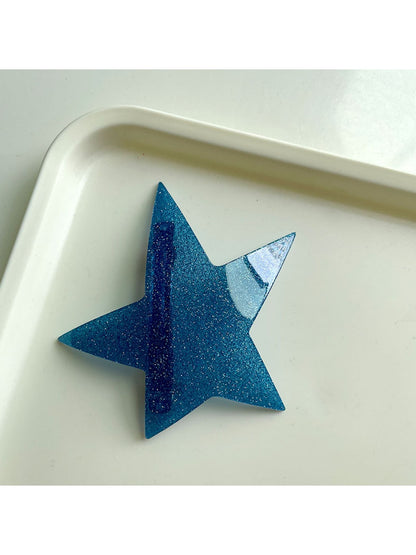 Beau - Geometric Five-Point Star French Barrette