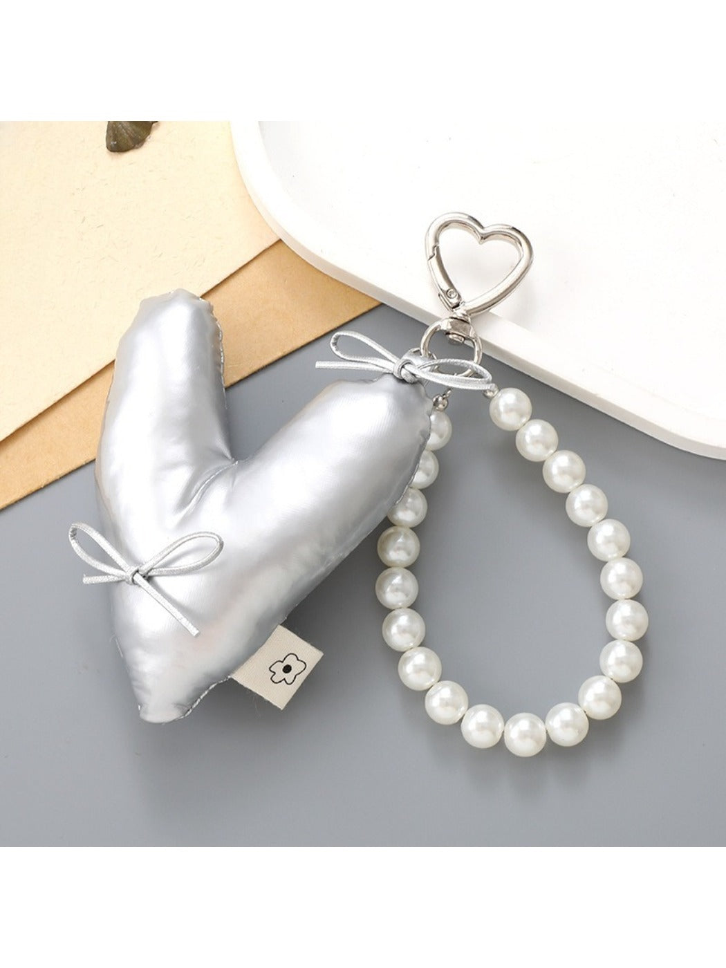 Keypus - Heart Shaped Bow Keychain