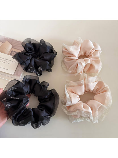 Gifty - Elegant Satin Mesh Scrunchie