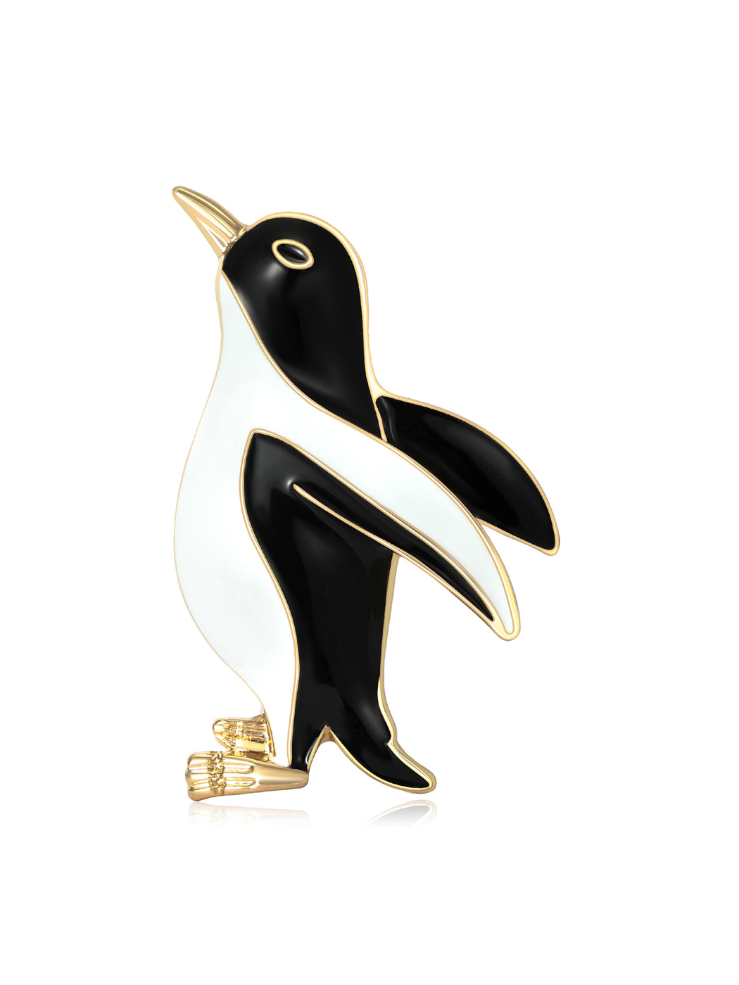 Brovia - Simple Penguin Design Alloy Enamel Brooch