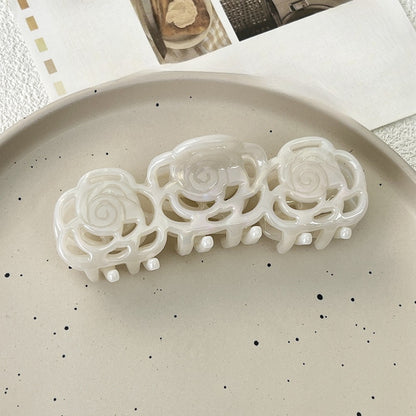 Beau - Pretty Rose Shaped Acetate Hair Clip