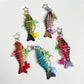 Keypus - Alloy Plastic Fish Bag Hanging Charm Keychain