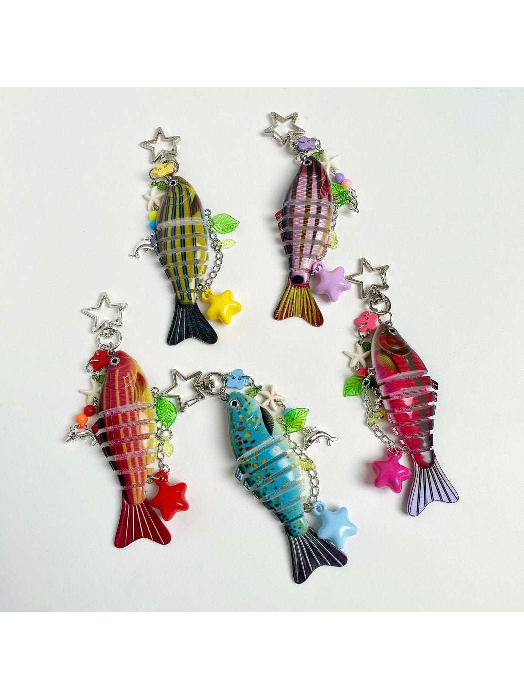Keypus - Alloy Plastic Fish Bag Hanging Charm Keychain