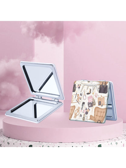 Mirroray - Cartoon Print Foldable Makeup Mirror