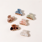 Beau - Mini Textured PVC Vintage Style Claw Clip