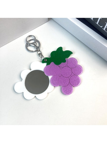 Keypus - Slide Mirror Keychain with Grape Design